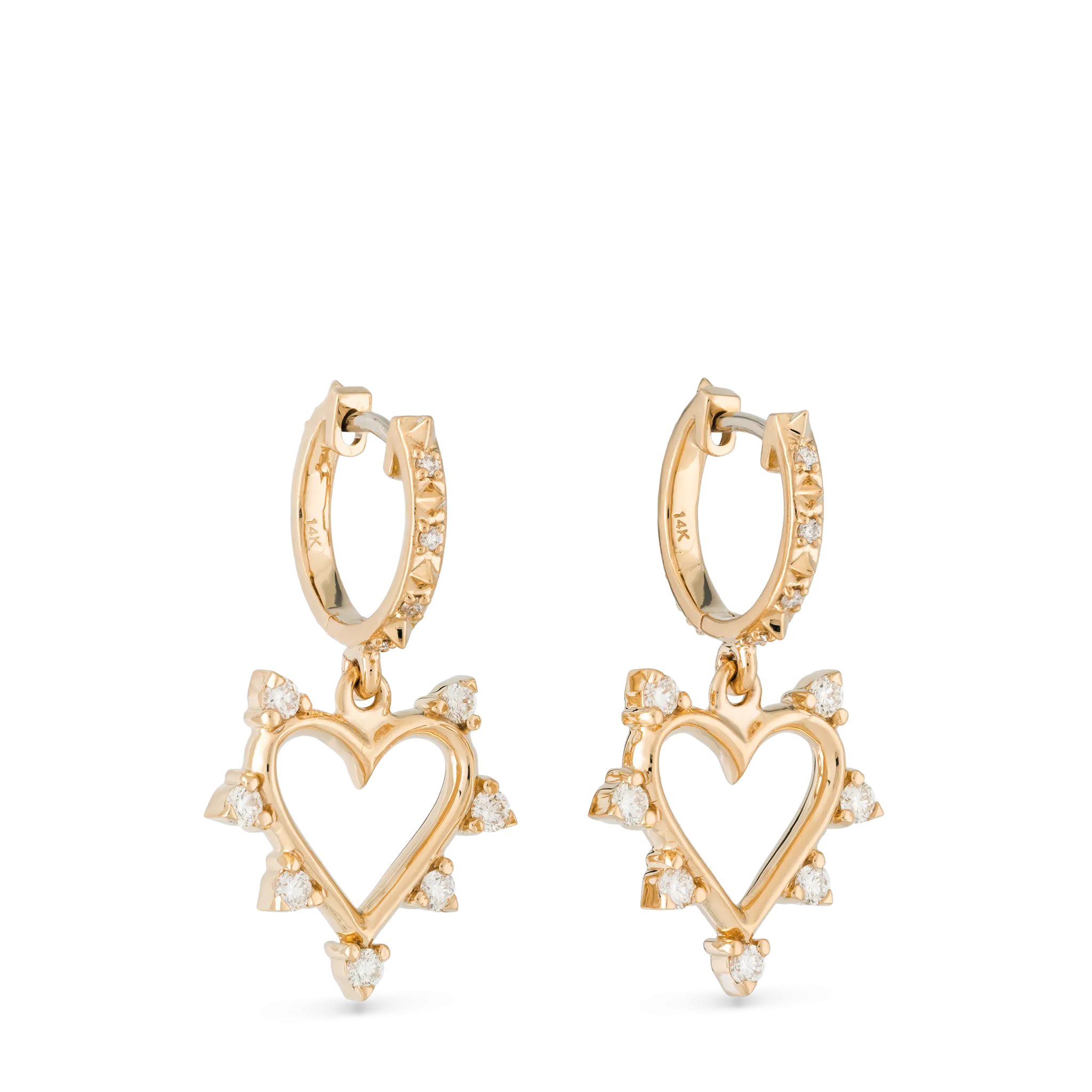 Open Heart Earrings
