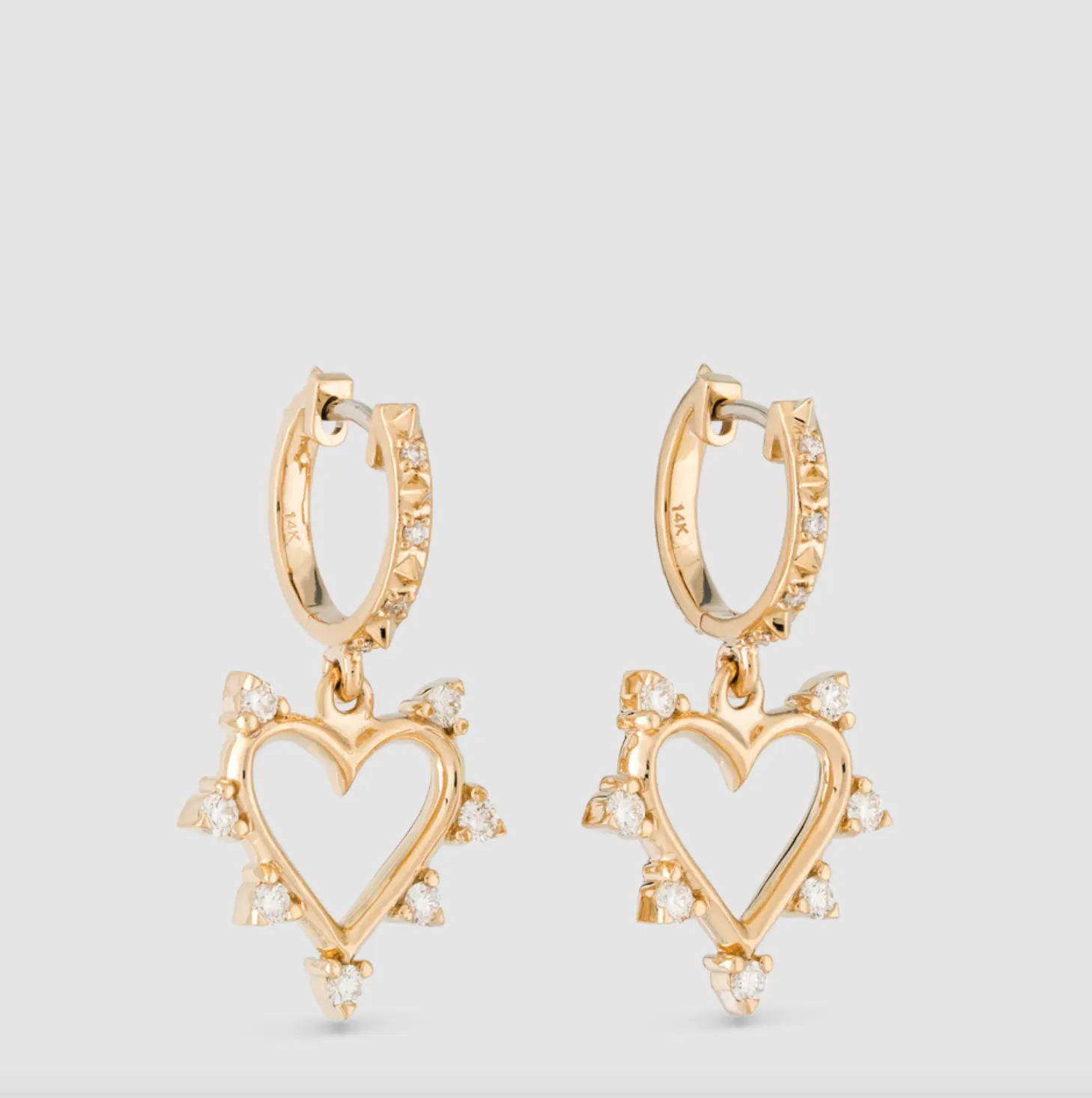Open Heart Earrings