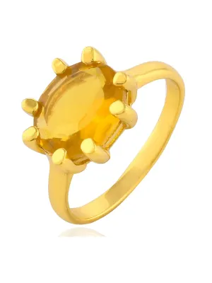 Oval Claw Ring in various colours