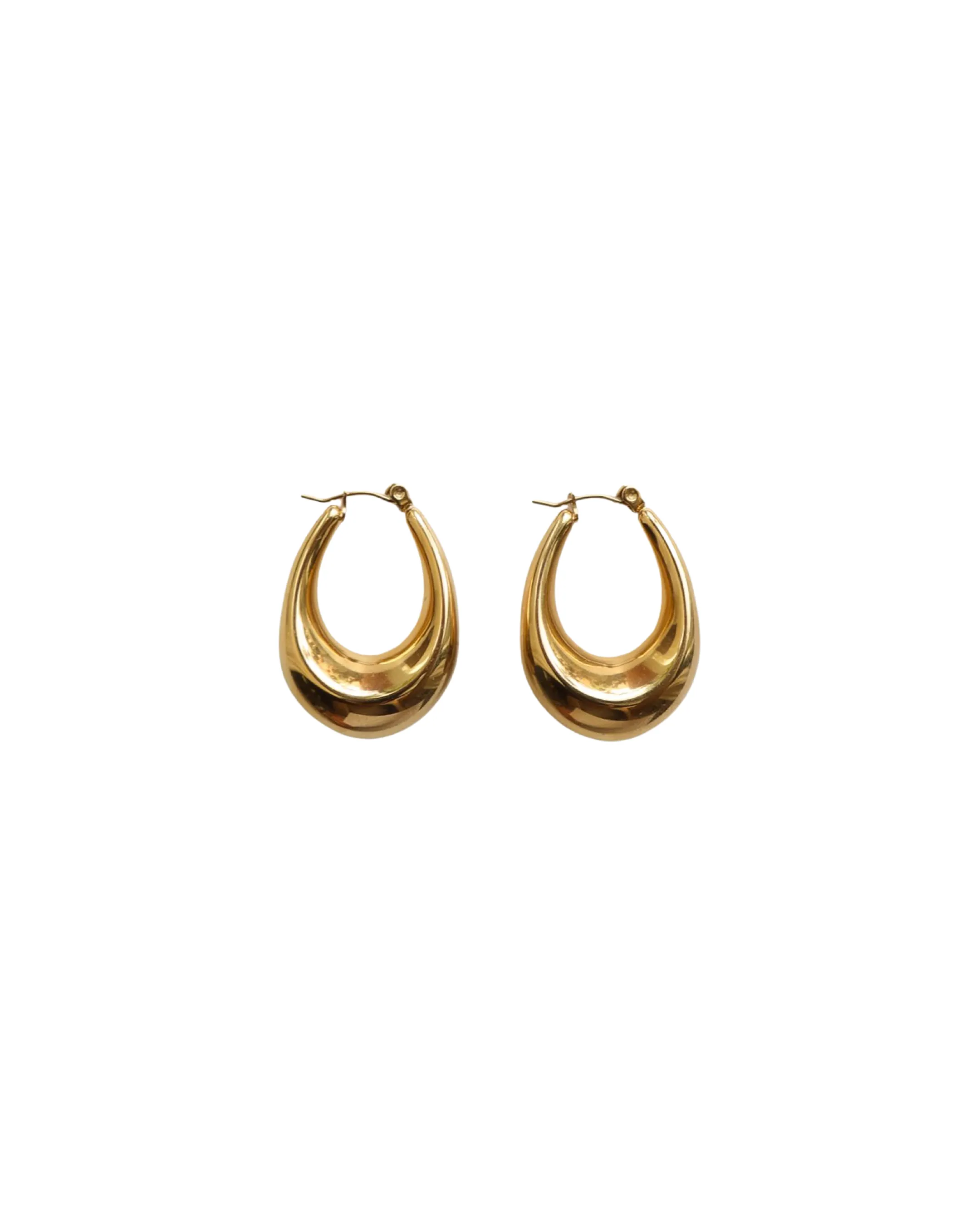 Oval Hoop Earrings