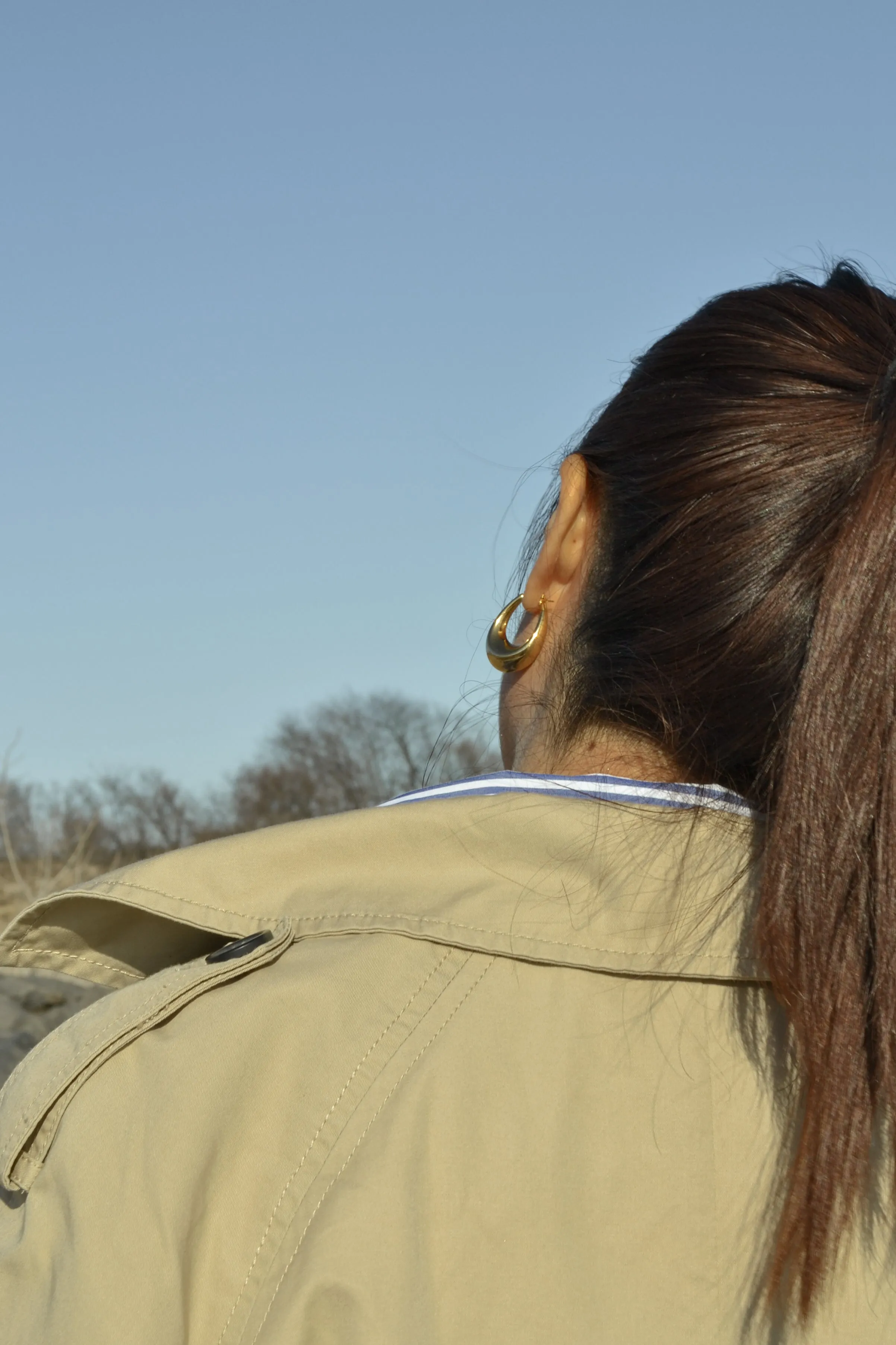 Oval Hoop Earrings