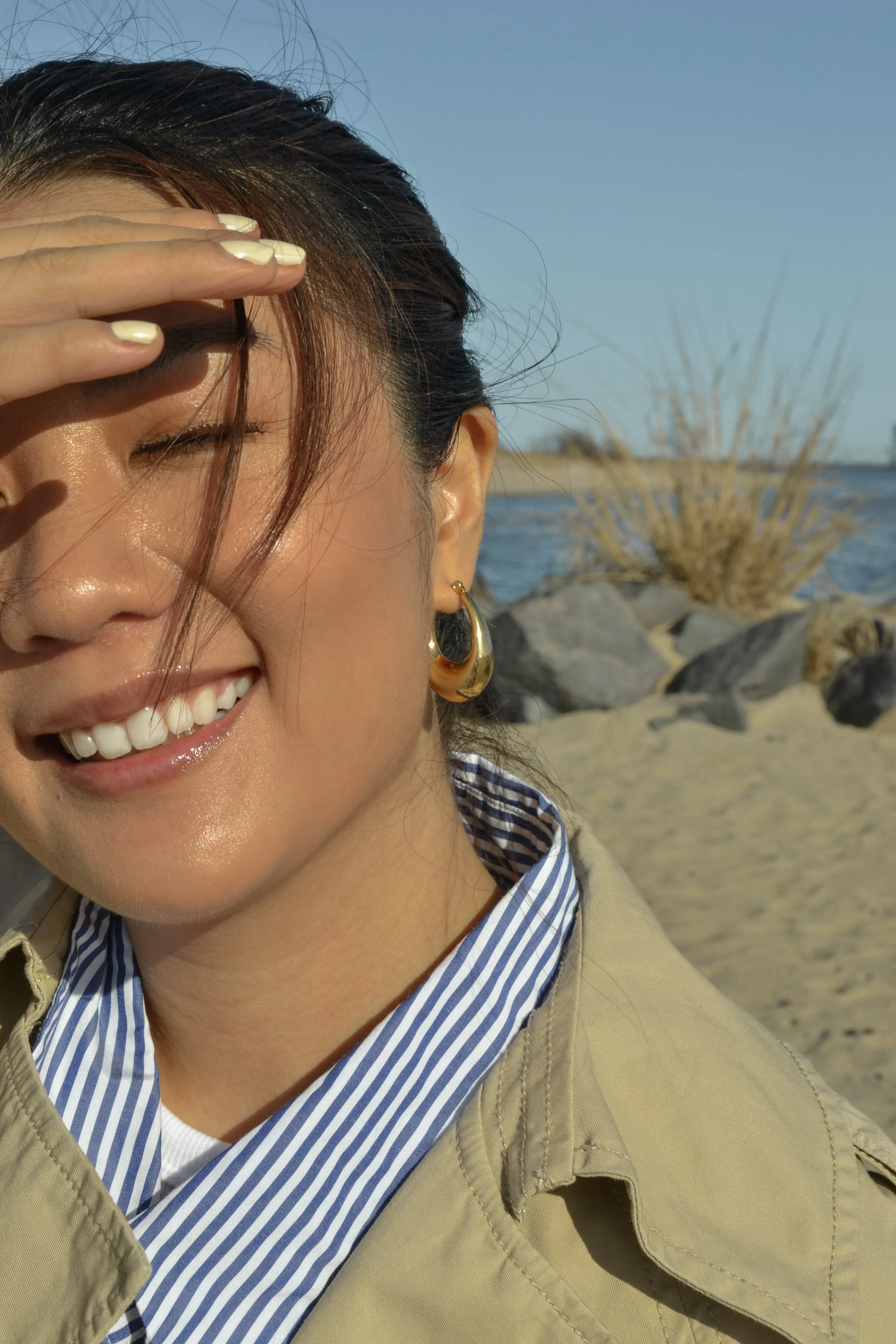 Oval Hoop Earrings
