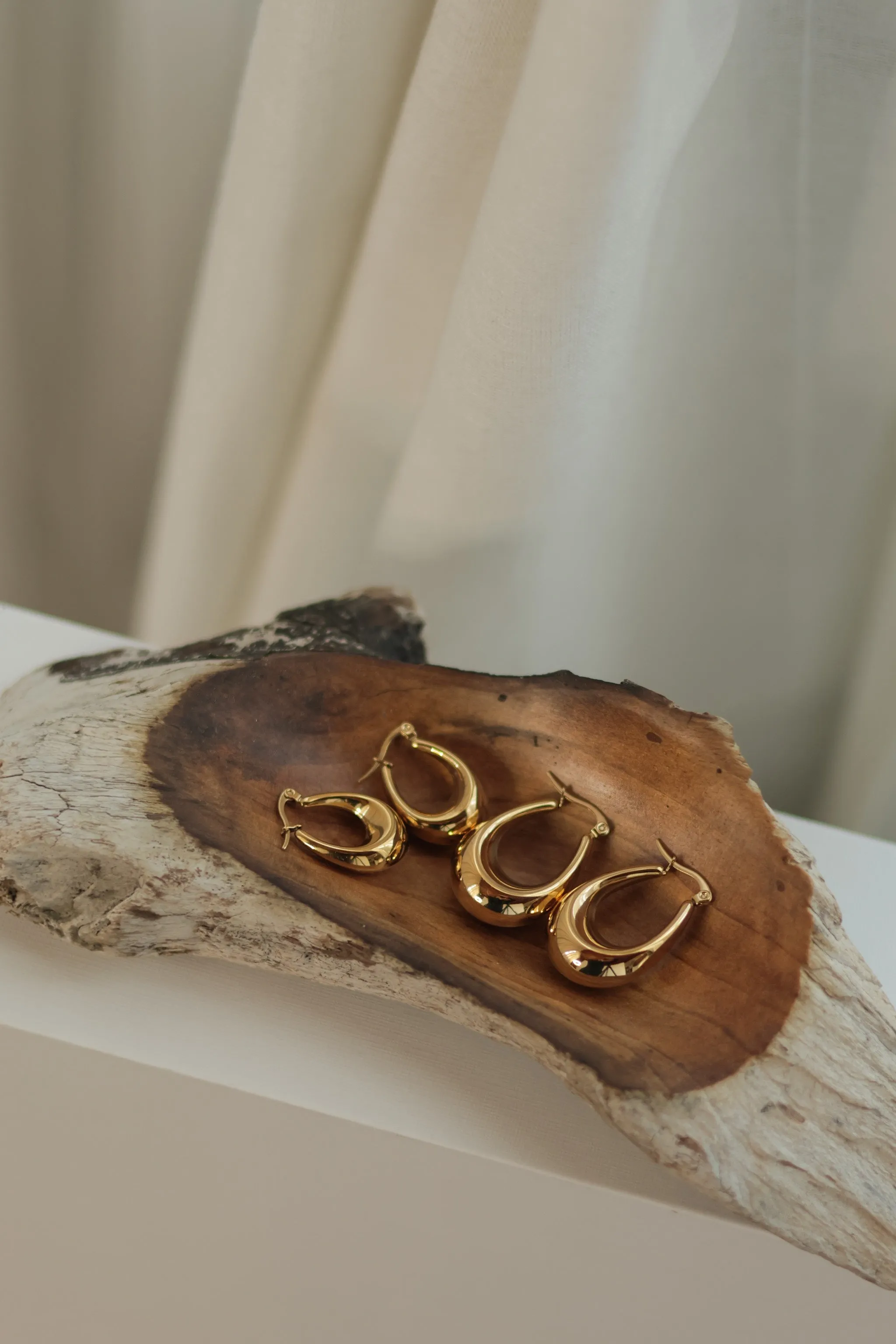 Oval Hoop Earrings