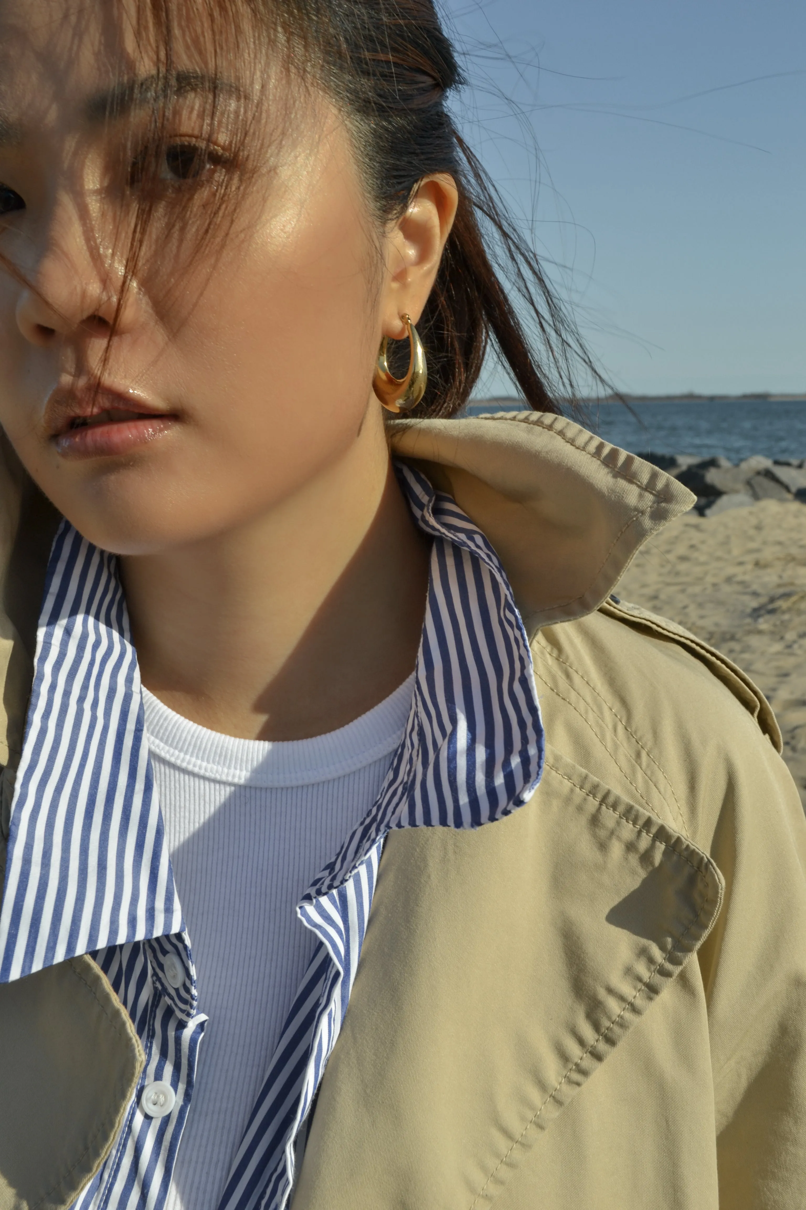 Oval Hoop Earrings