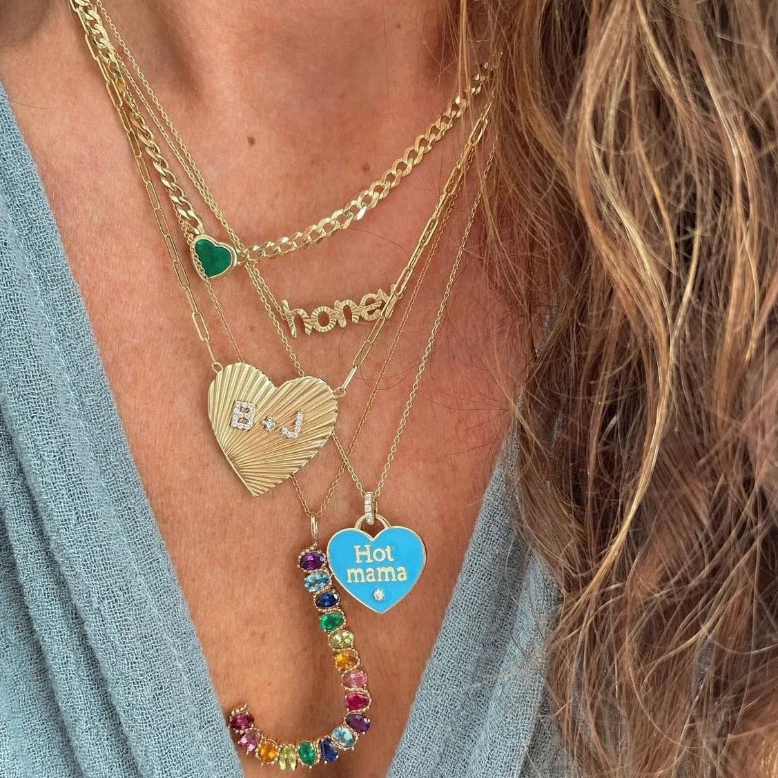 Paloma Initial Charm Necklace