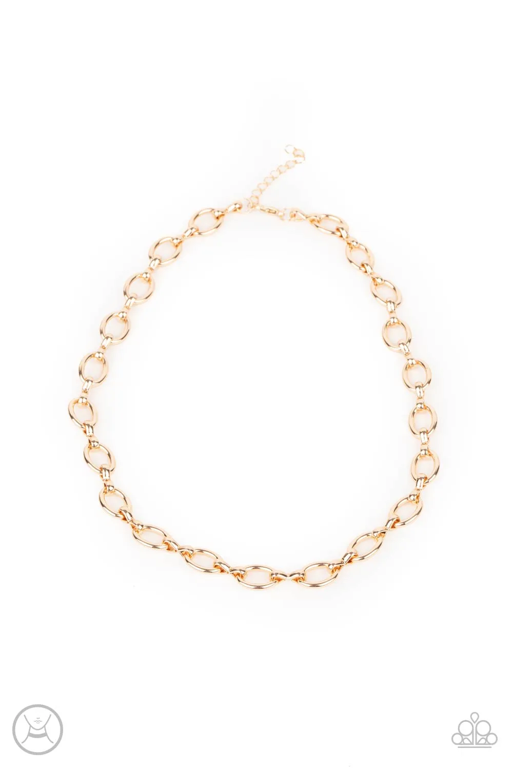 Paparazzi Craveable Couture - Gold Choker Necklace