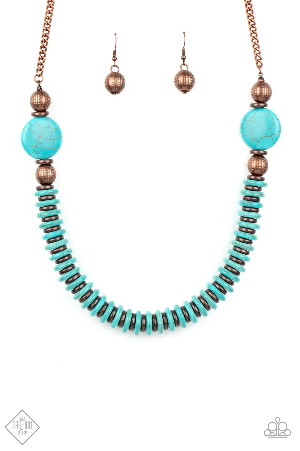 Paparazzi - Desert Revival -Copper Necklace