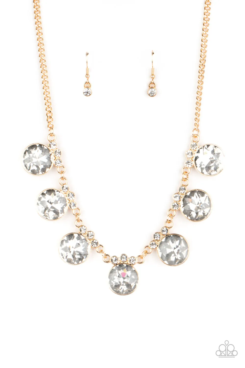Paparazzi GLOW-Getter Glamour - Gold Necklace