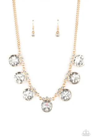 Paparazzi GLOW-Getter Glamour - Gold Necklace