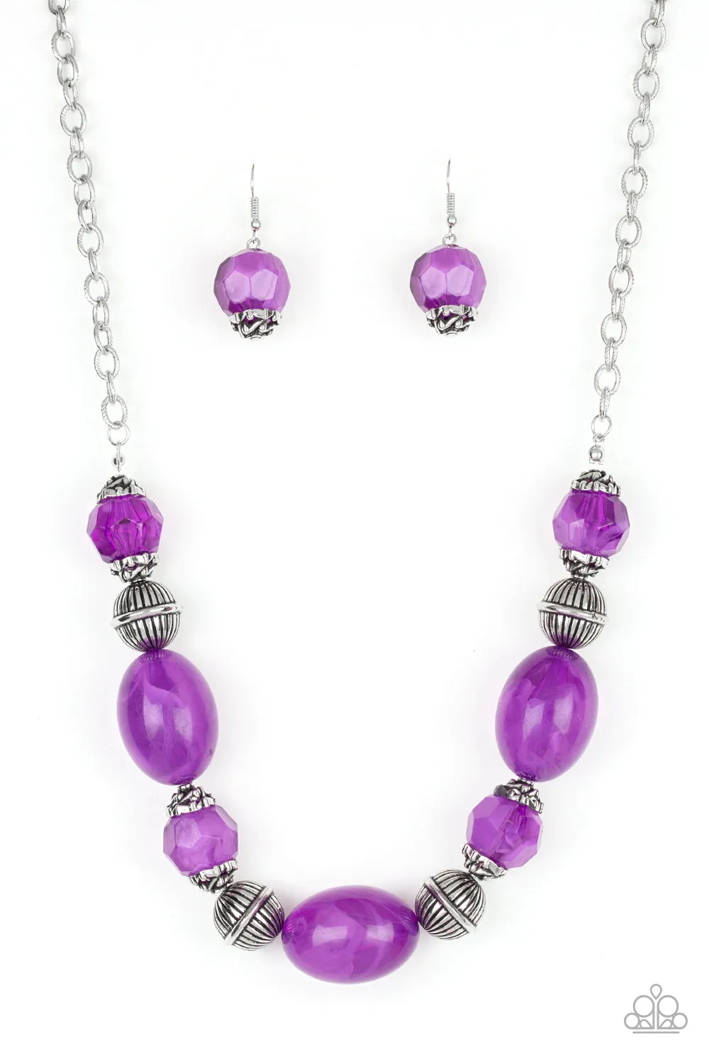 Paparazzi - Ice Melt - Purple Necklace