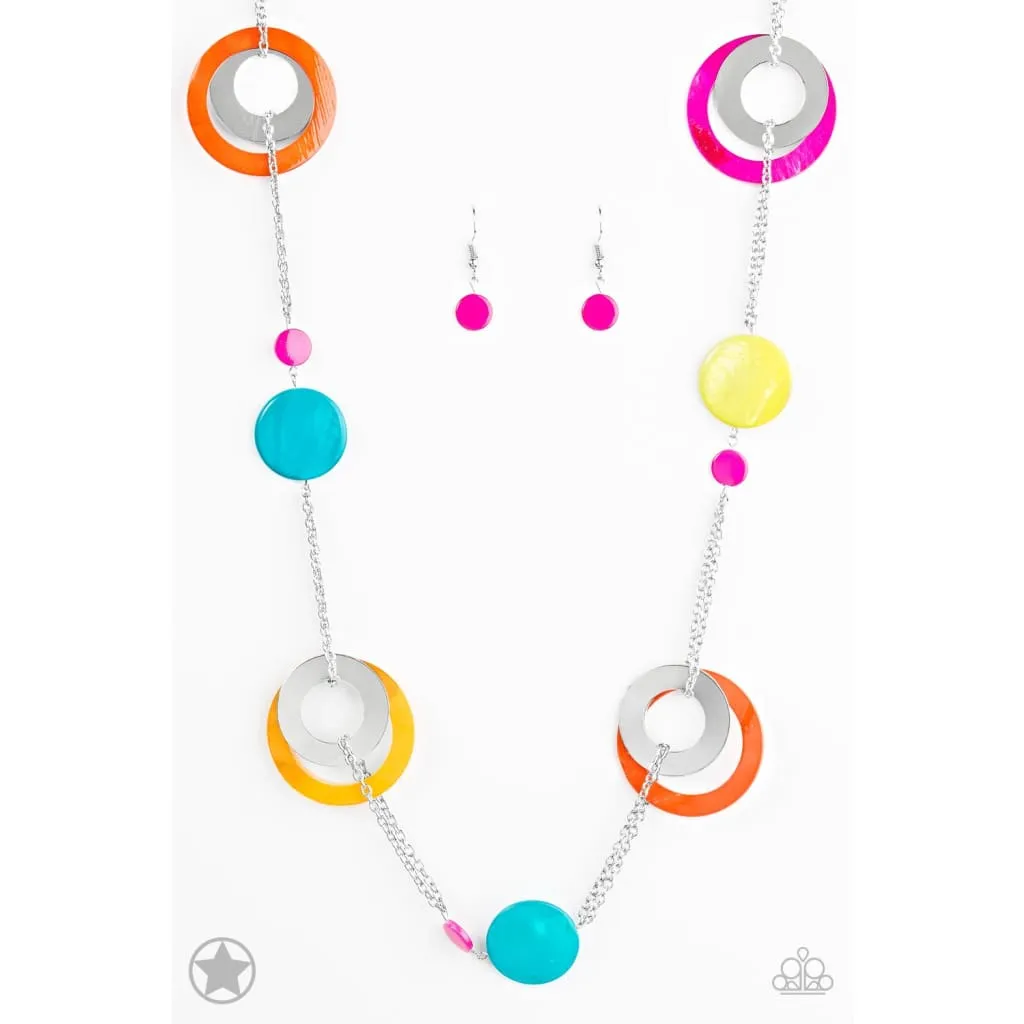 Paparazzi Kaleidoscopically Captivating - Multi Necklace - Blockbuster Necklace