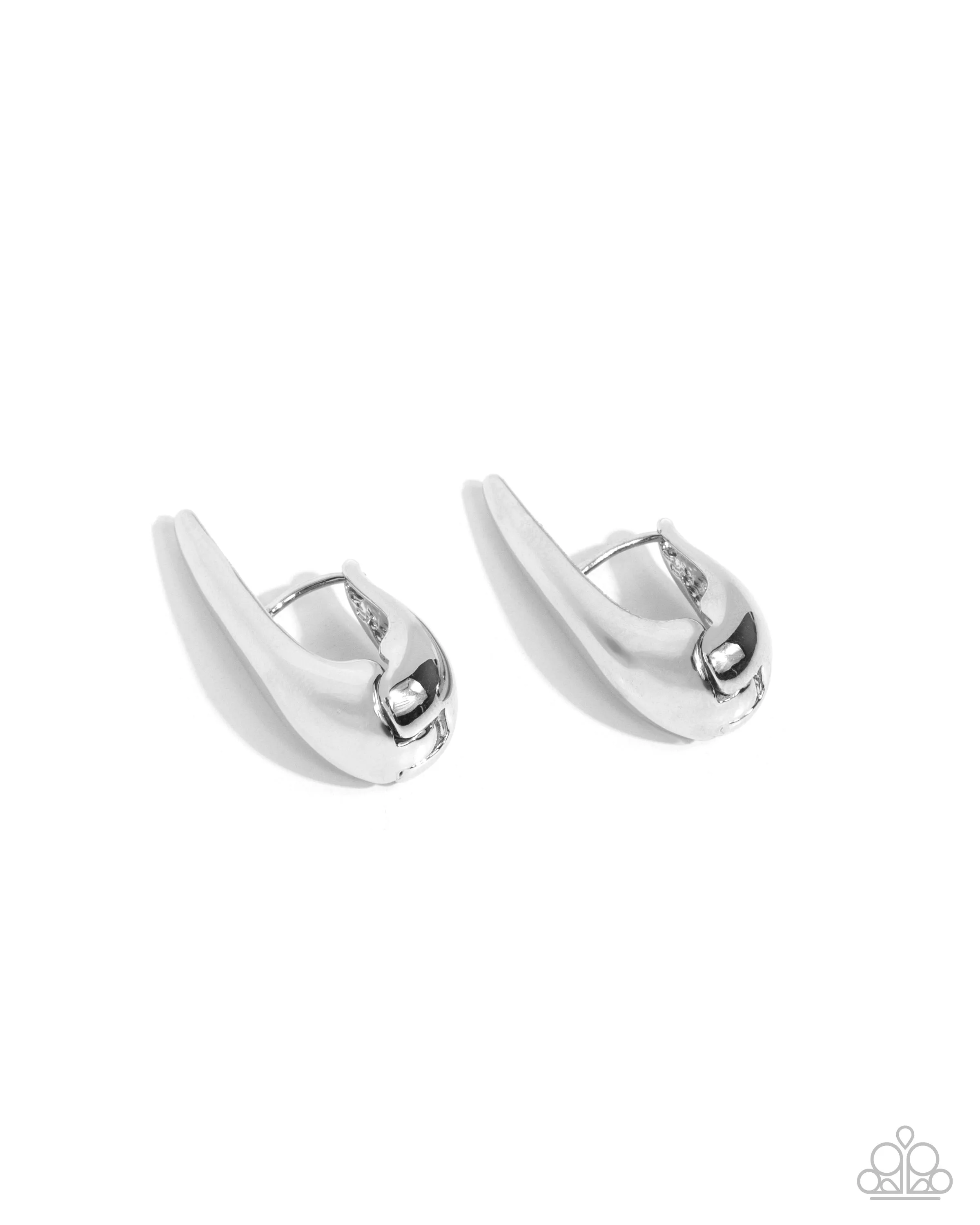 Paparazzi Positive Change - Silver Earrings
