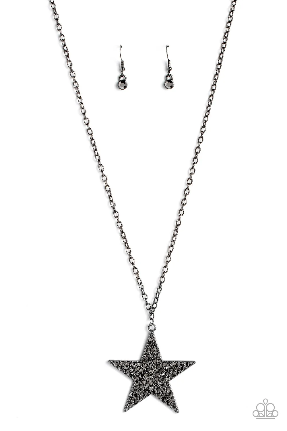 Paparazzi - Rock Star Sparkle - Black Necklace
