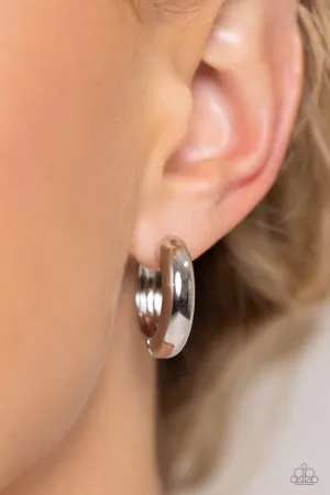 Paparazzi Simply Sinuous Earrings Silver
