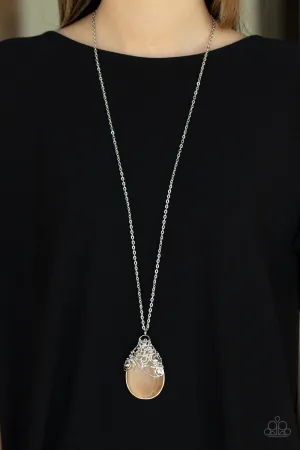 Paparazzi - Tangled Garden - Orange Necklace