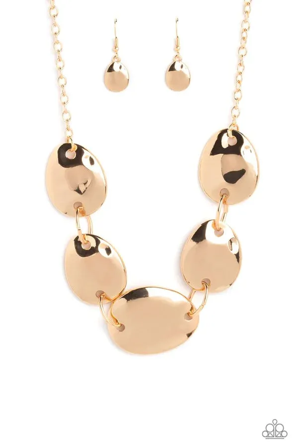 Paparazzi That RING You Do - Gold Necklace