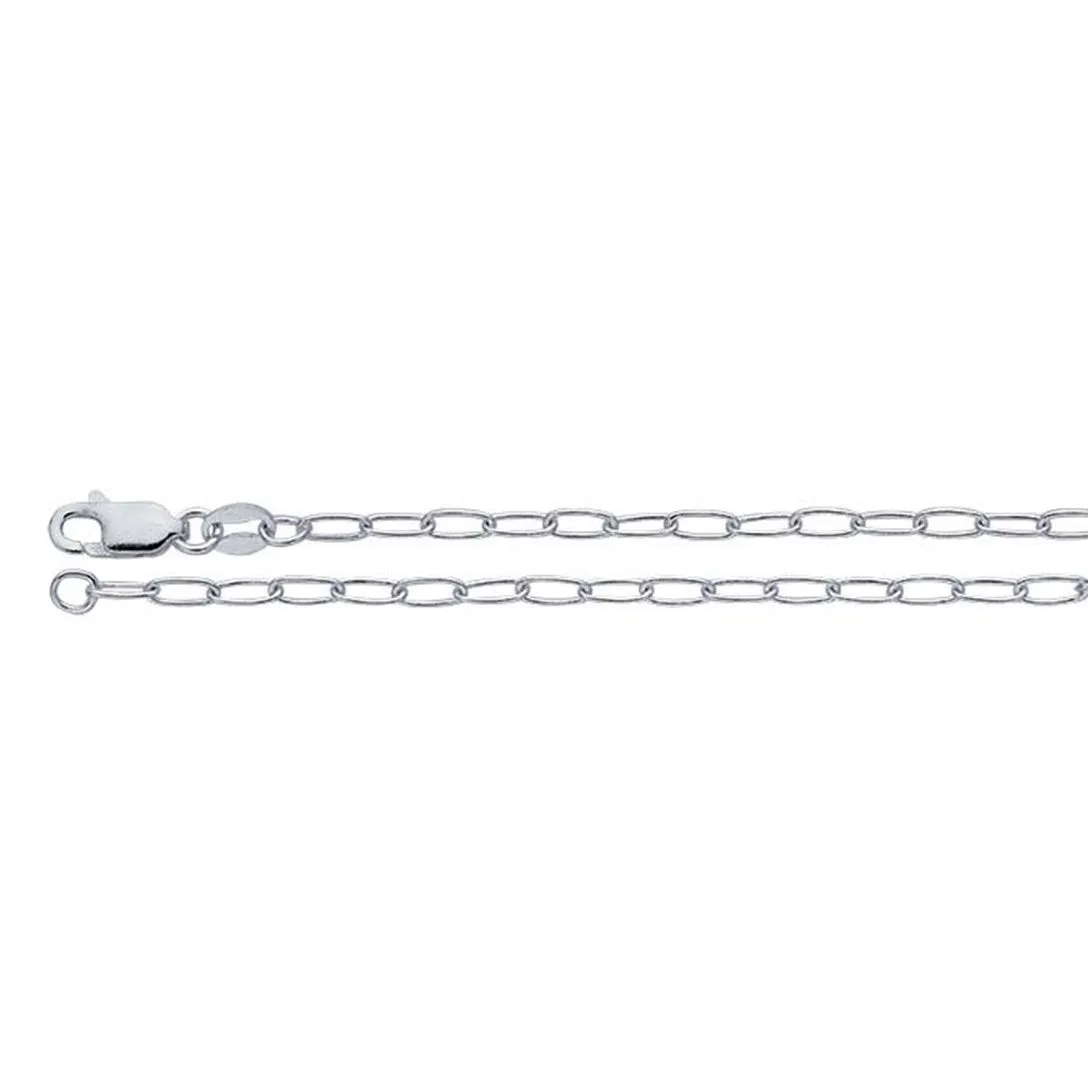 Paper Clip Chain | 20 inch | Sterling Silver