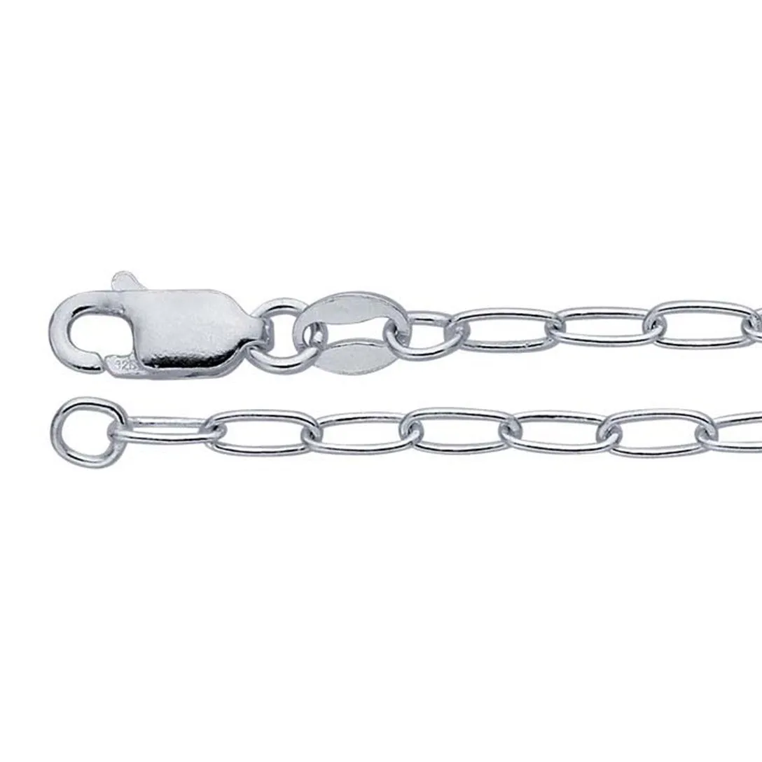 Paper Clip Chain | 20 inch | Sterling Silver