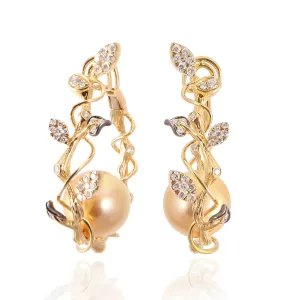 Pearl Vine Hoops