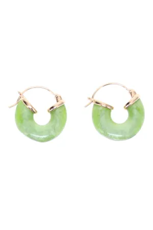 Petit Swell Green Hoop Earrings