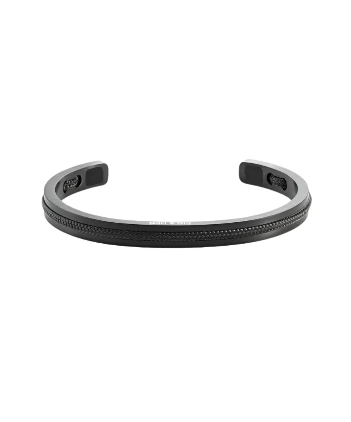 Pig & Hen Navarch 6mm Black Rope Cuff