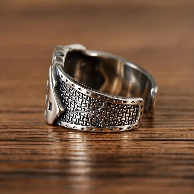 Poker Card Straight Flush Ring Retro Hip Hop Men's & Women's Rings