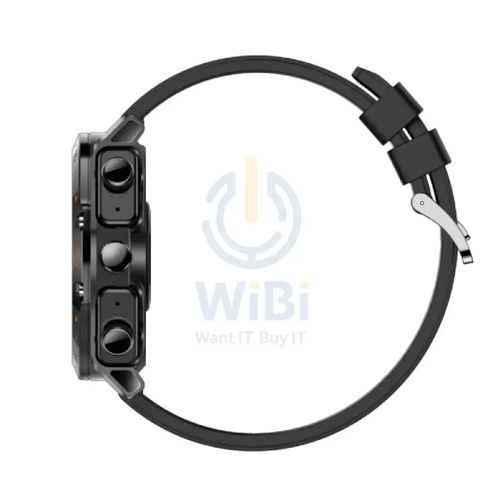 Porodo Hype Smartwatch With Earbuds - 400mAh / Black