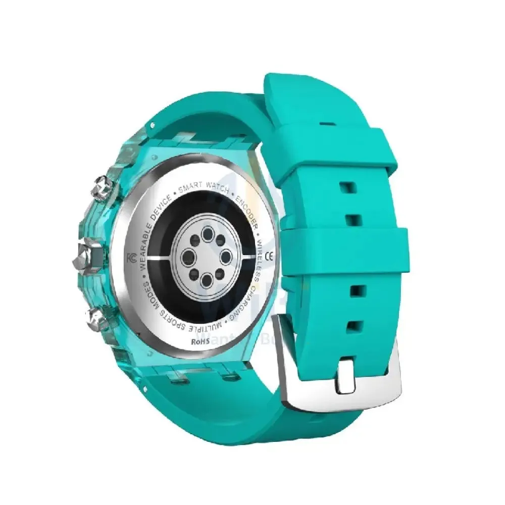 Porodo Transparent Cristallo AP Smartwatch - 260mAh / Blue