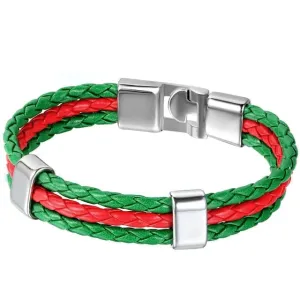 Portugal Flag Braided Bracelet
