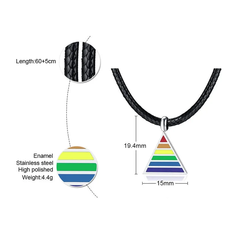 Pride Triangle Necklace