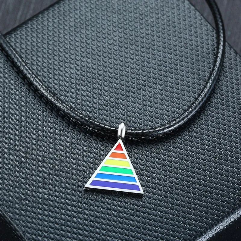 Pride Triangle Necklace