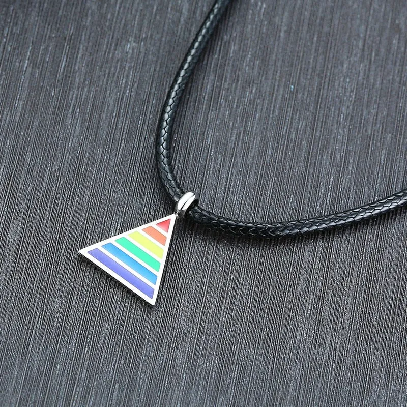 Pride Triangle Necklace