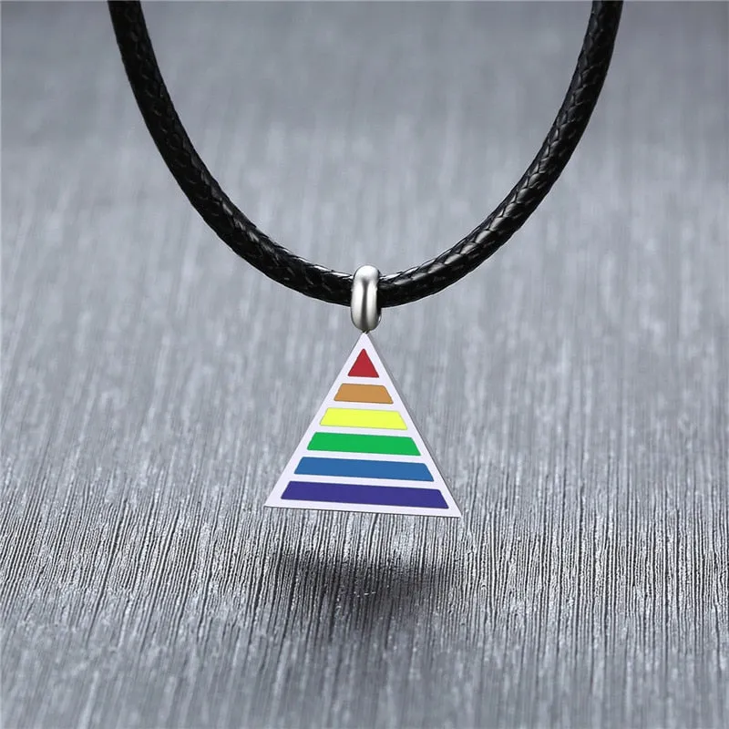 Pride Triangle Necklace
