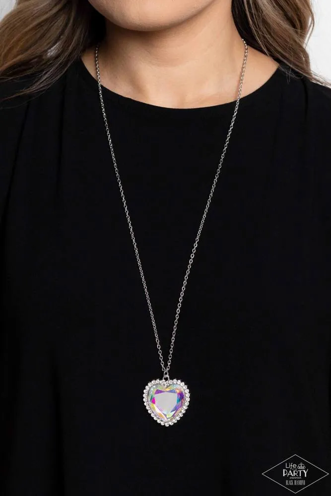 Prismatically Twitterpated - Multi (Heart) Necklace