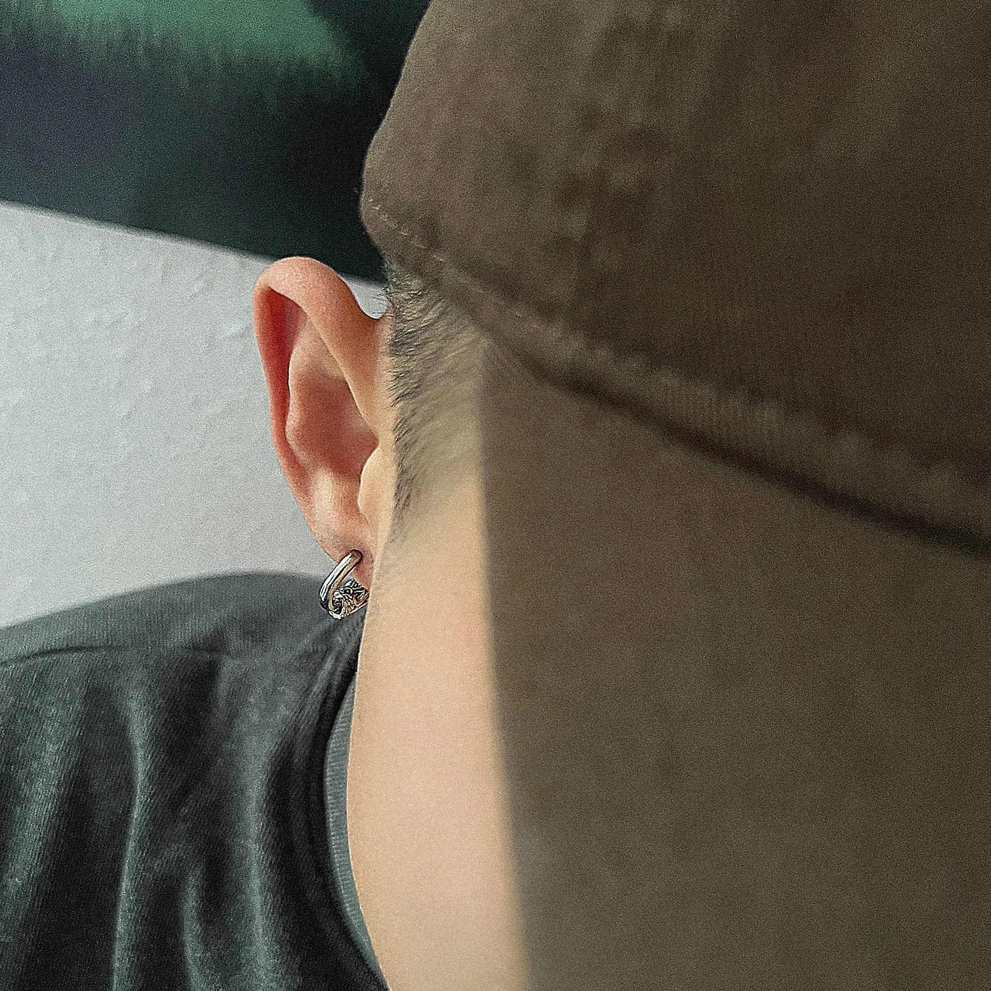 Punk Chunky Hoop Earrings