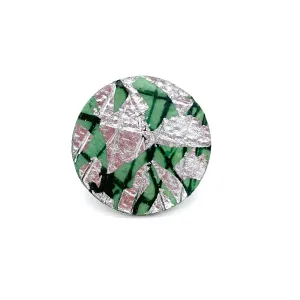 Ró Cocktail Ring - Silver/Jade