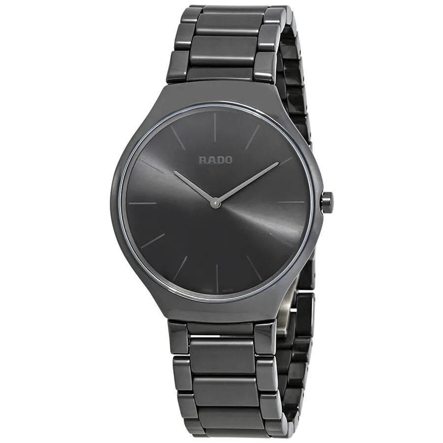 Rado True Thinline Black Dial Men's Watch R27262102