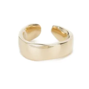 Raw Cuff Ring - 14K Gold Plated