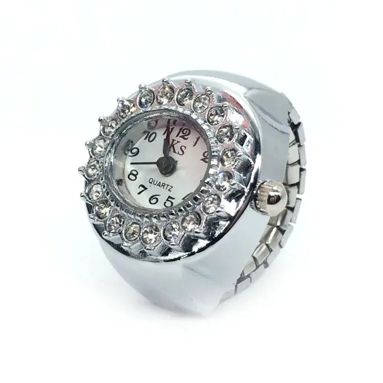 Retro Elastic Stretchy Quartz Watch Rings