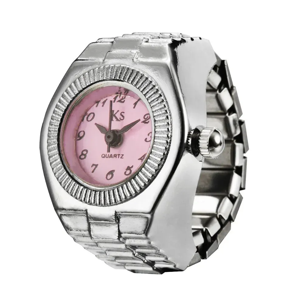 Retro Elastic Stretchy Quartz Watch Rings