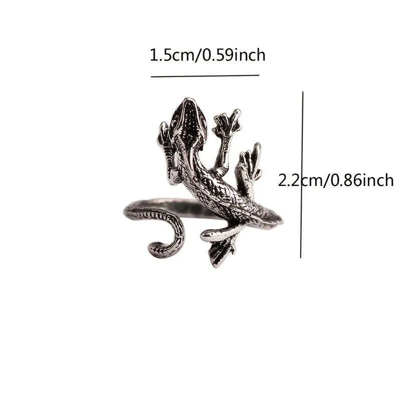 Retro Lizard Ring Personality Men's Sports Leisure Accessory