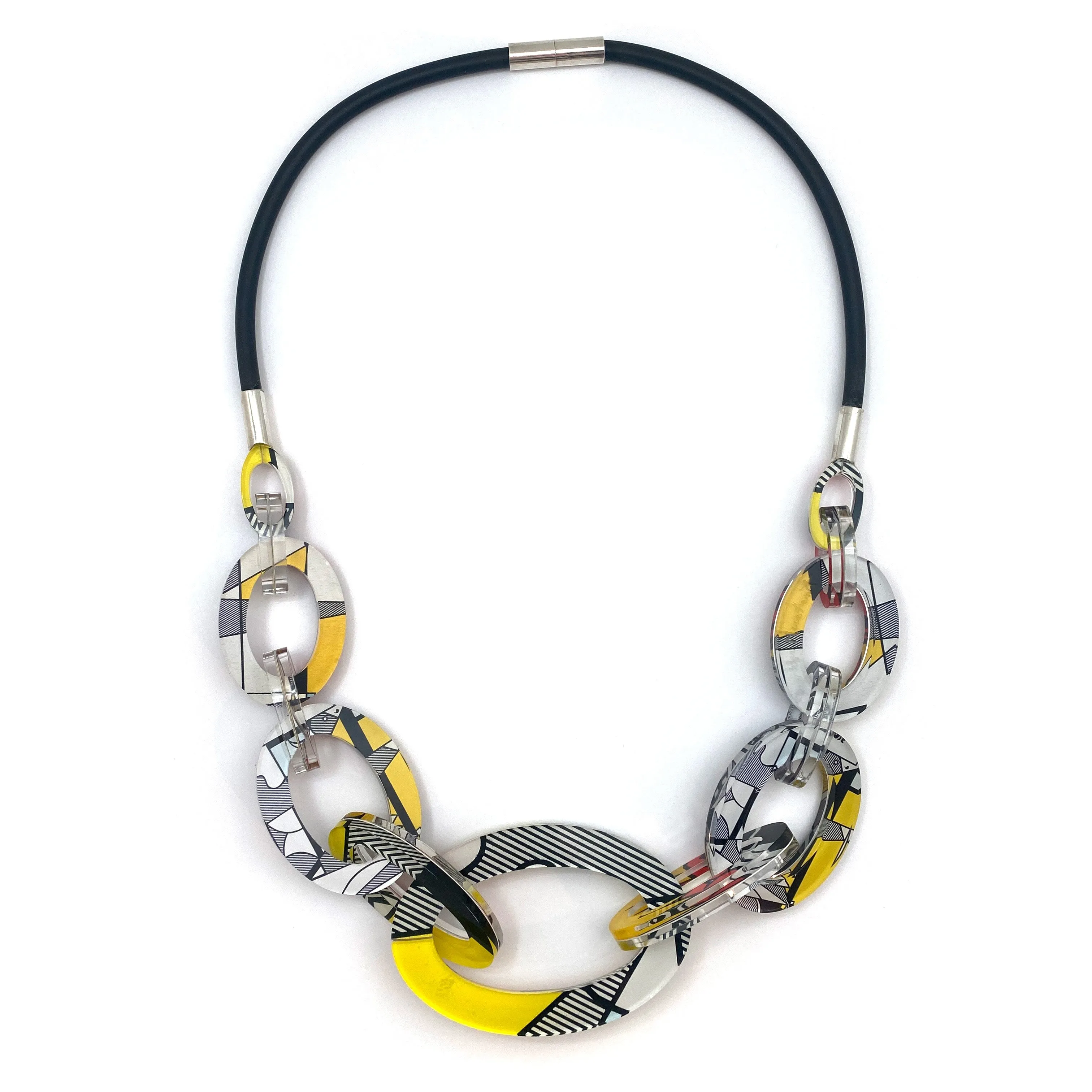 Reversible Pop Art Graduated Oval Chain