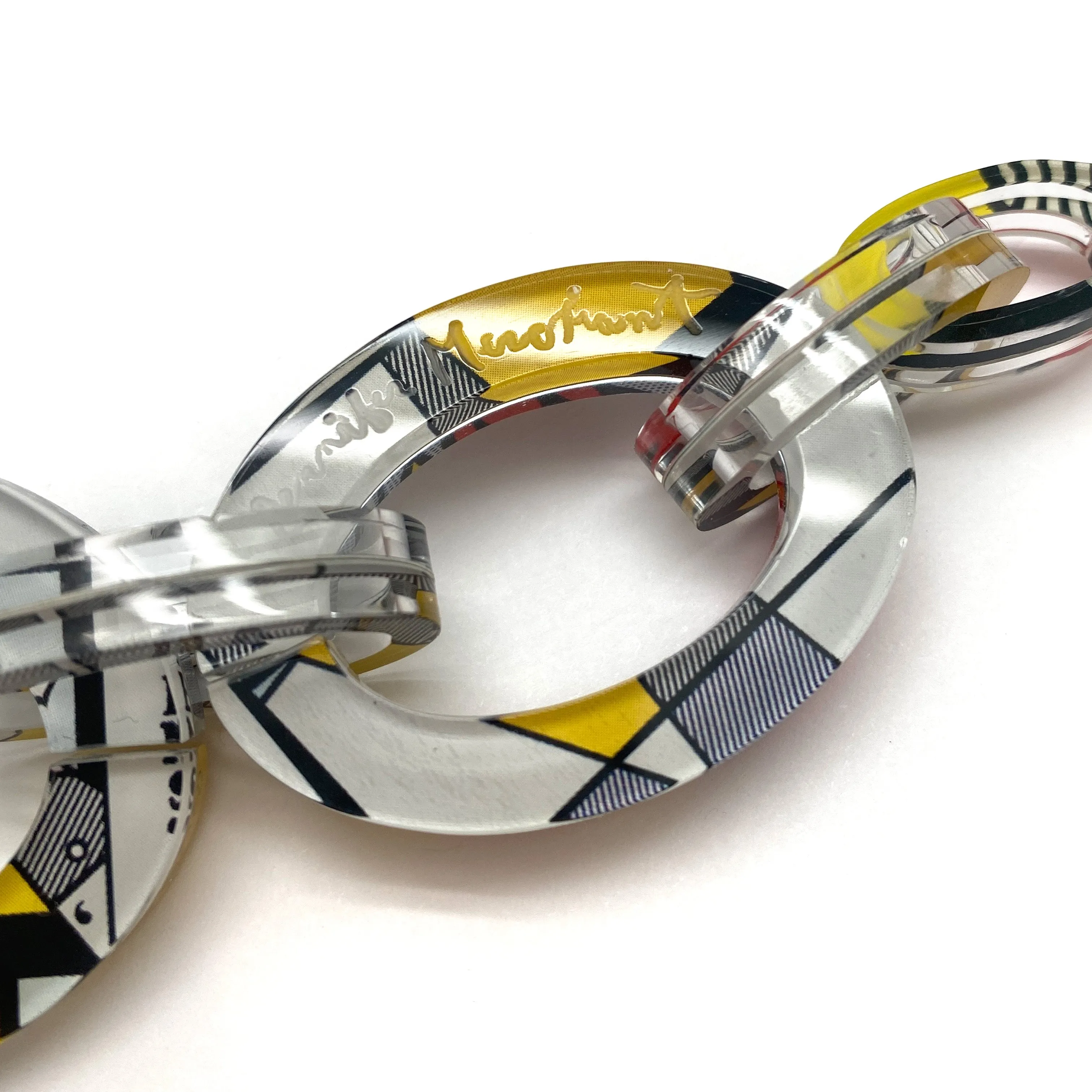 Reversible Pop Art Graduated Oval Chain