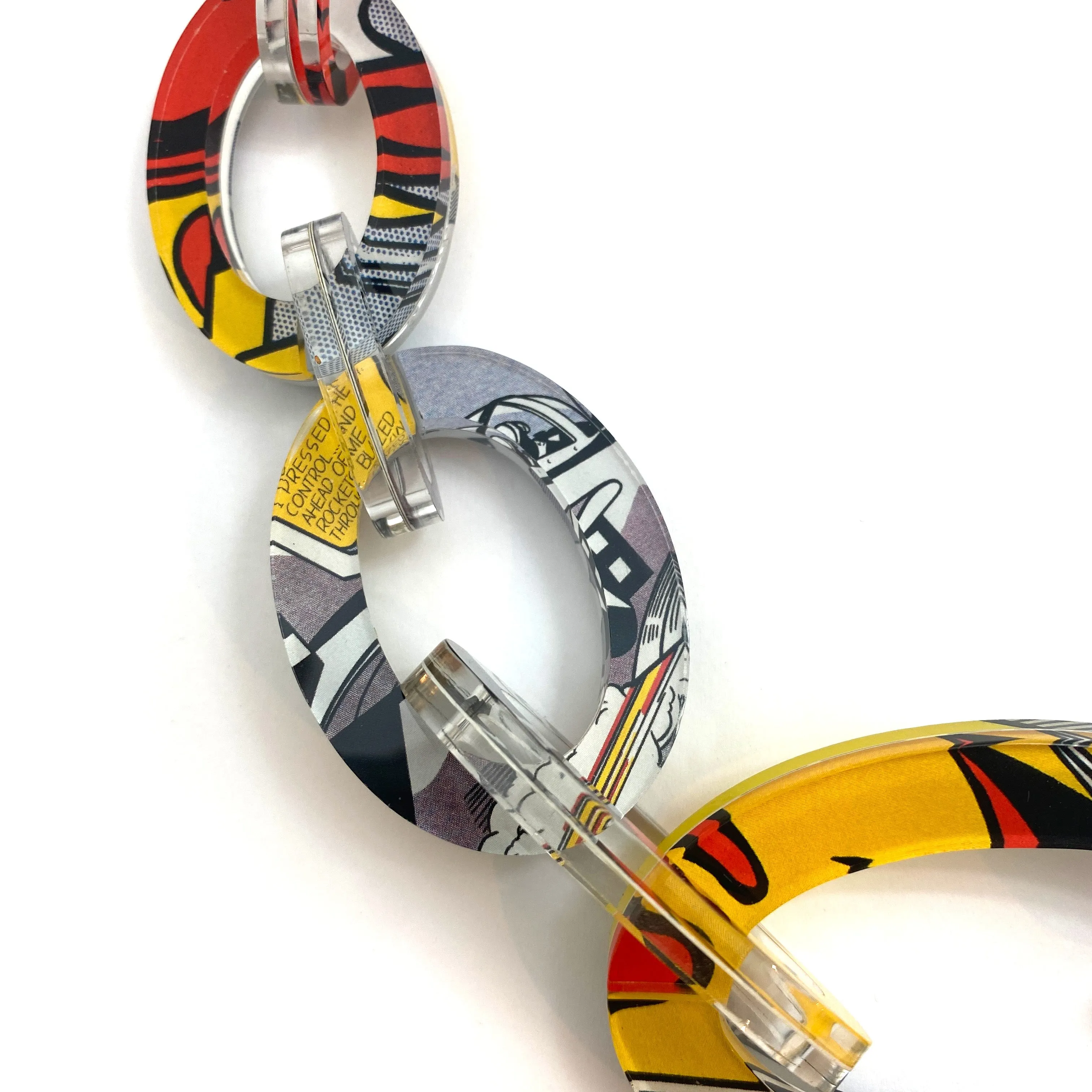 Reversible Pop Art Graduated Oval Chain