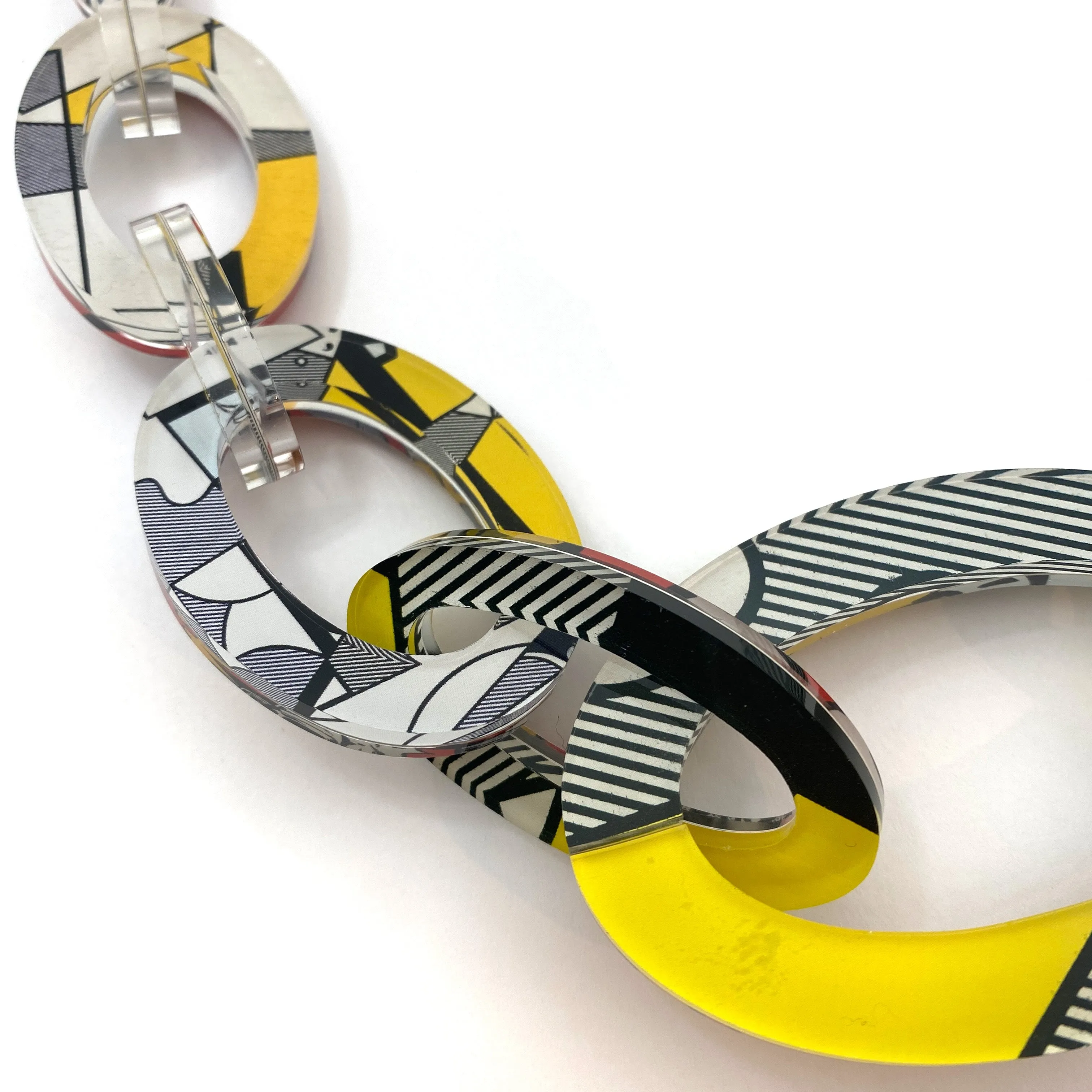 Reversible Pop Art Graduated Oval Chain