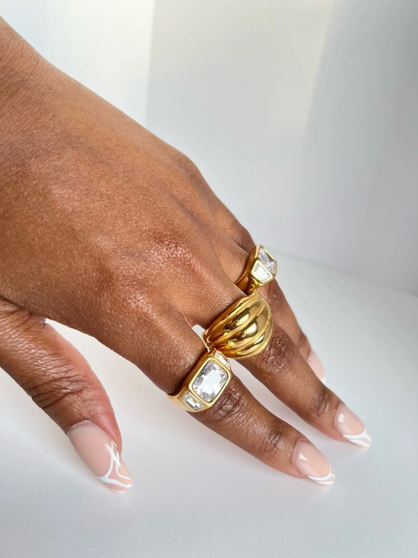 RIDGED CHUNKY RING