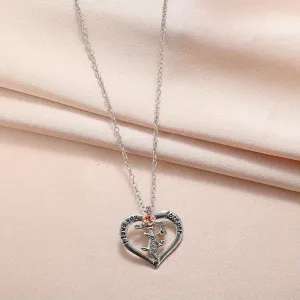 Rose Cross Necklace Men's Statement Pendant Jewelry