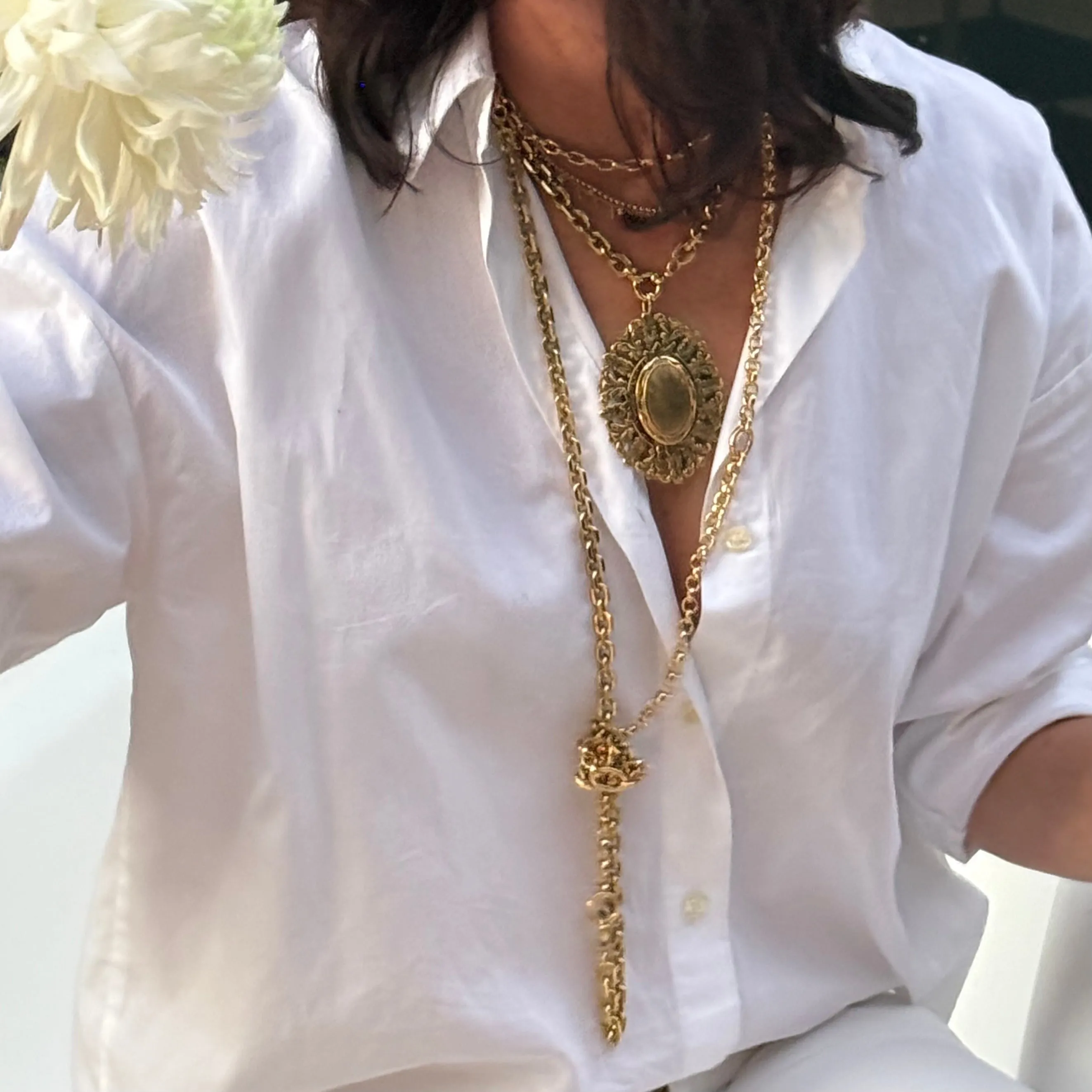 ROSIE FILAGREE STATEMENT  NECKLACE