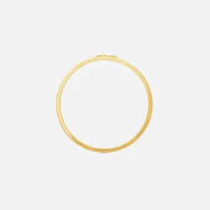 Saint Laurent Thin Bracelet - Black / Gold