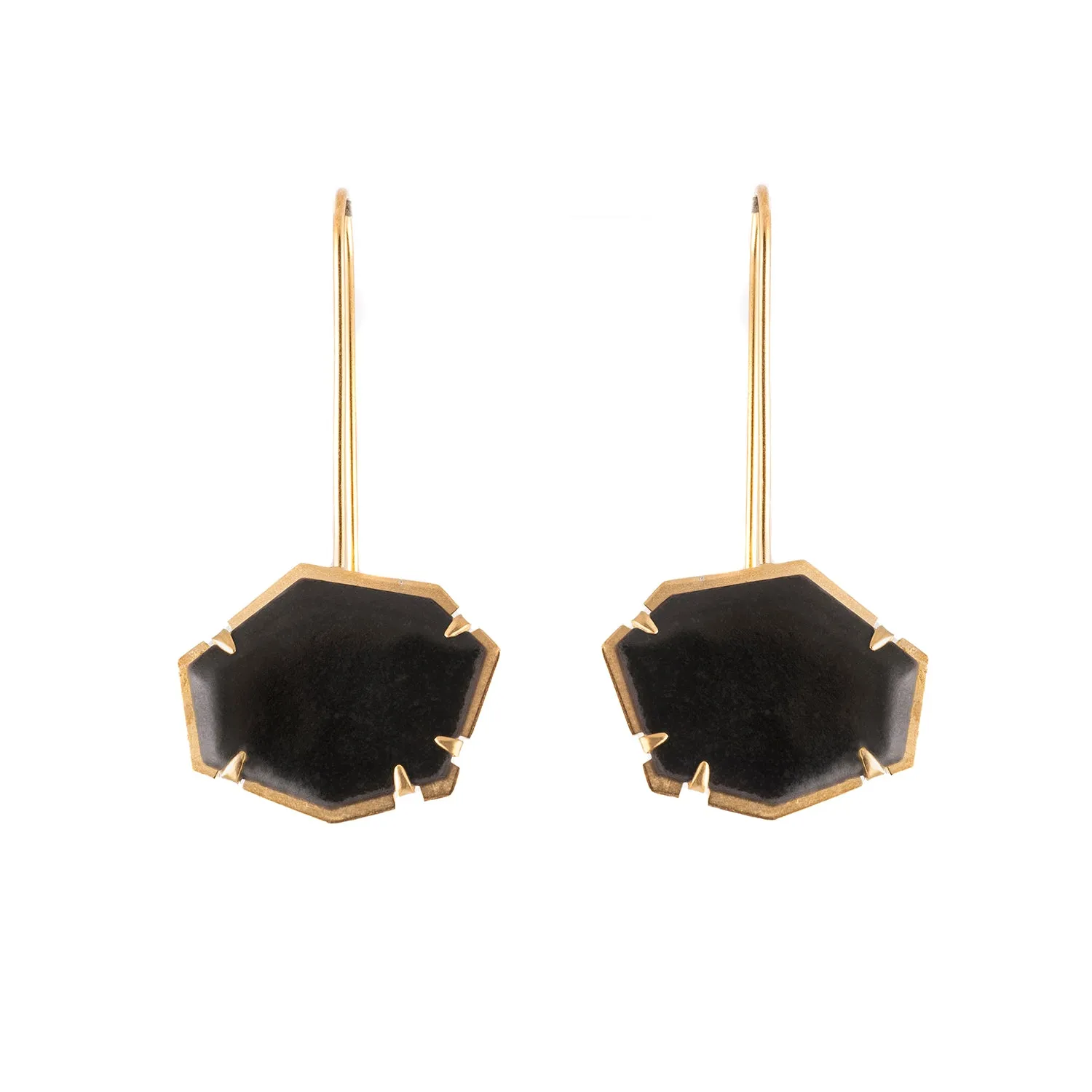 SALE! Small Geo Enamel Earrings by Lisa Crowder